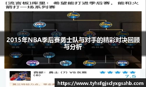 2015年NBA季后赛勇士队与对手的精彩对决回顾与分析